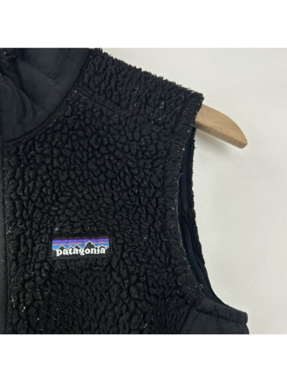 Patagonia Vest Jacket Womens Small Black Synchilla Sherpa Fleece Outdoor Hiking - Picture 16 of 16